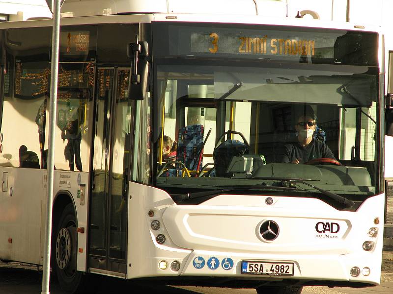 Autobusové nádraží v Kolíně.