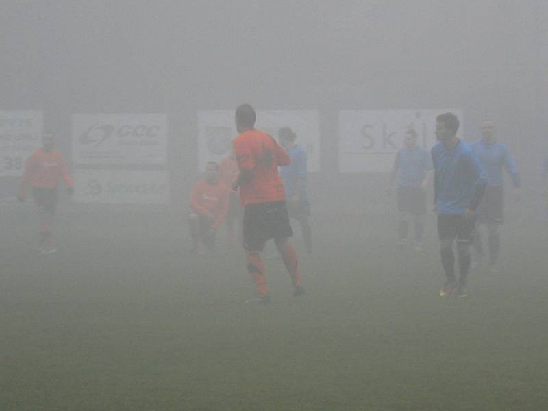 Z utkání Břežany II - Stará Boleslav (1:3).