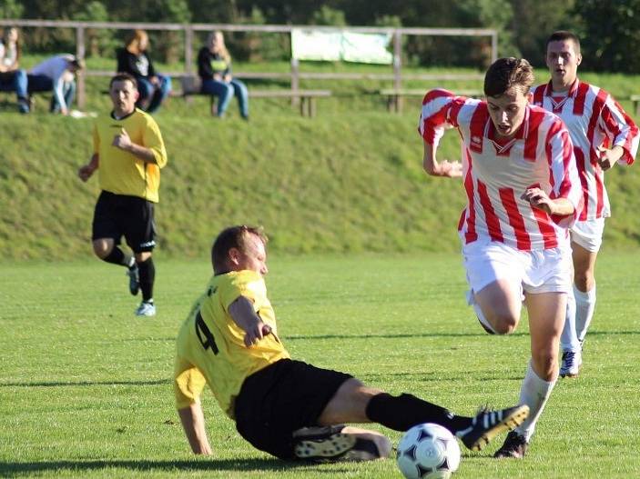 Z utkání Libodřice - Dobré Pole (1:1, PK 8:9).