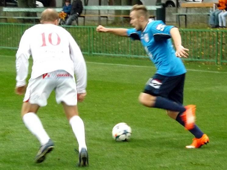 Z utkání Velim - Dobrovice B (2:2, PK 5:3).