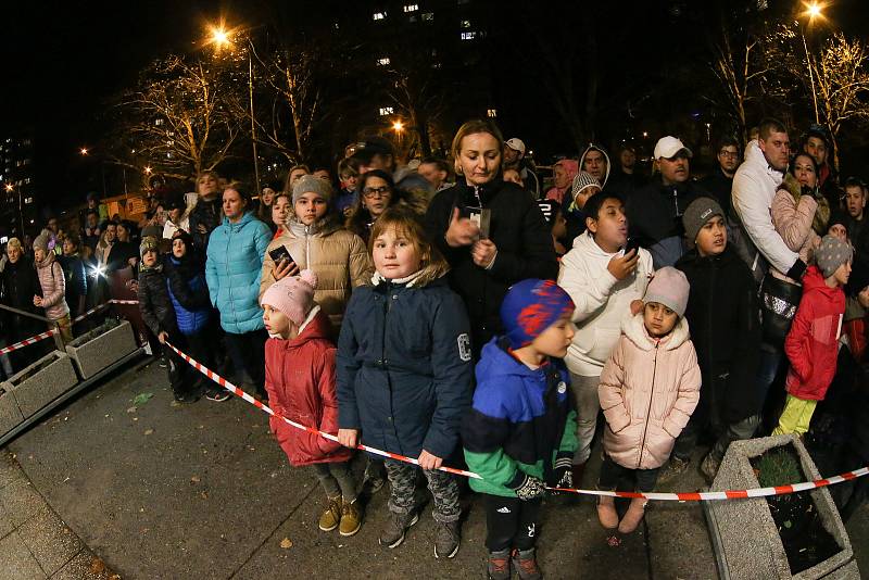 Krampus čerti v kolínské pivnici Barborka.