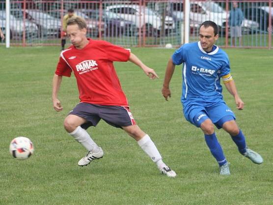 Z utkání Jestřabí Lhota - Bečváry (3:2).