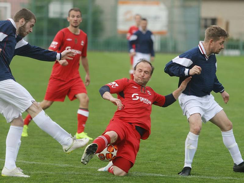 Z utkání Velim B - Dobré Pole (6:0).