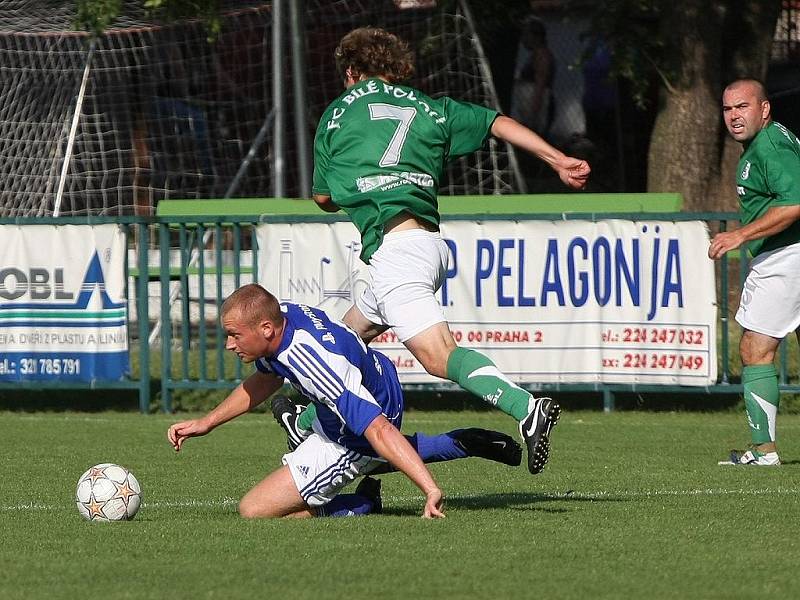 Z utkání Velim B - Bílé Podolí (2:0).