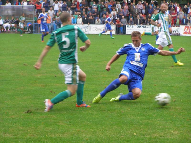 Z fotbalového utkání Poháru České pošty Kolín - Bohemians 1905 (0:3)