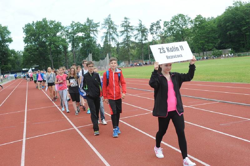 Kolínské sportovní hry začaly na atletickém stadionu