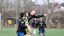 Z utkání Zeleneč - Kouřim (2:2).