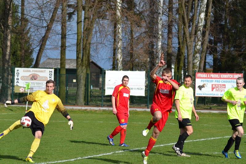 Z utkání AFK Pečky - Radim B (2:1).