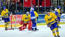 Z utkání play off II. ligy. Kolín - Jindřichův Hradec 4:1