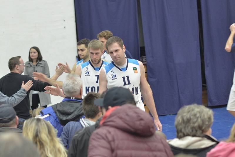 Z utkání BC Geosan Kolín - Ústí nad Labem (77:61).