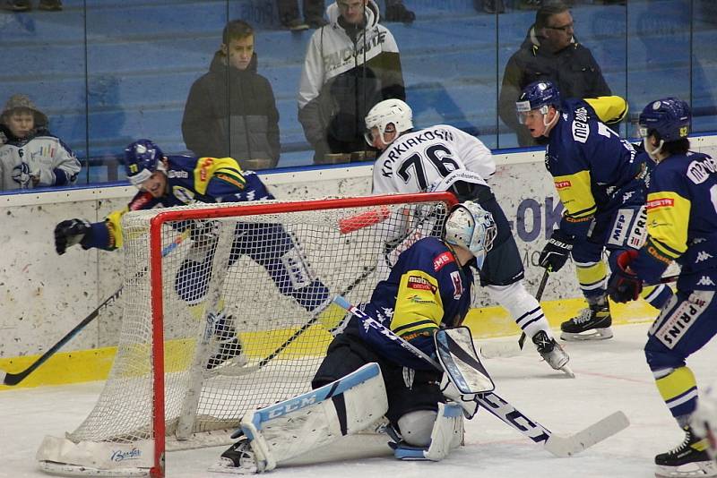 Z hokejového utkání Chance ligy: Kolín - Přerov