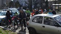 První cyklovyjížďka a slavnostní zahájení provozu Cyklistického centra v Kolíně