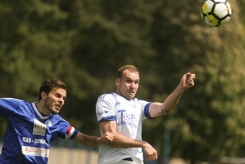 Z utkání FK Kolín - Český Brod (0:1).