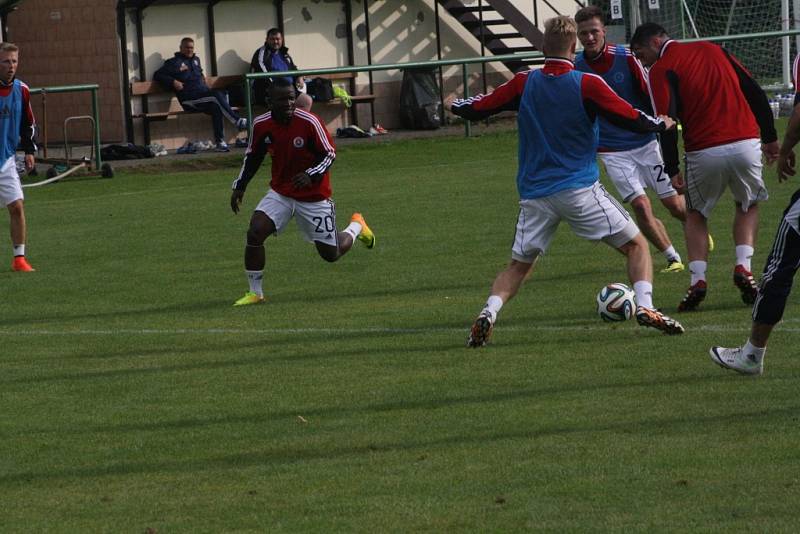 Slovan Bratislava pod trenérem Františkem Strakou strávil v Ratboři tři dny.