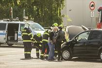 Dopravní nehoda u Futura v Kolíně.