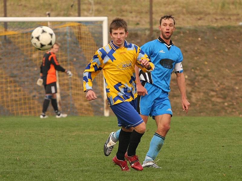 Z utkání Libodřice - Červené Pečky (2:1).