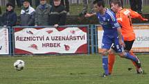 Z utkání FK Kolín - Roudnice nad Labem (0:0).