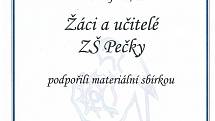 Žáci Základní školy Pečky opět pomohli záchranné stanici