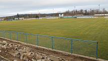 Fotbalový stadion ve Vlašimi.