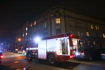 Zásah hasičů v Zengrově ulici ve čtvrtek 11. ledna 2024.
