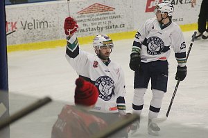 Z hokejového utkání Chance ligy Kolín - Frýdek-Místek (7:0)
