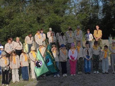 Oslava století skautingu na Bedřichově.