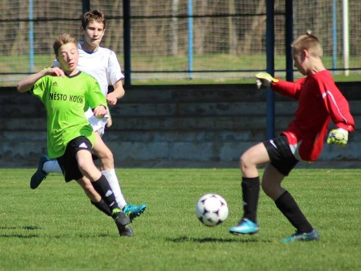 Z utkání žáků FK Kolín U14 - Benešov (0:2).