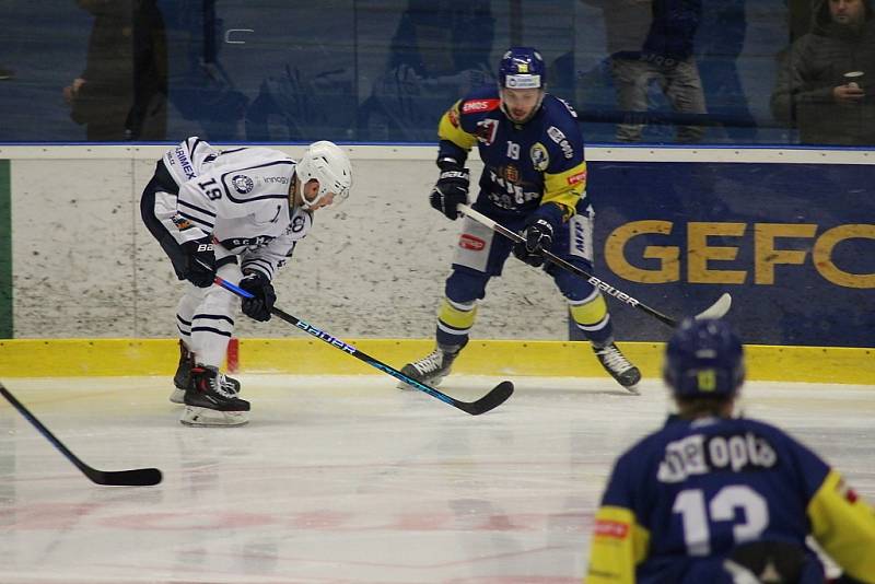 Z hokejového utkání Chance ligy: Kolín - Přerov