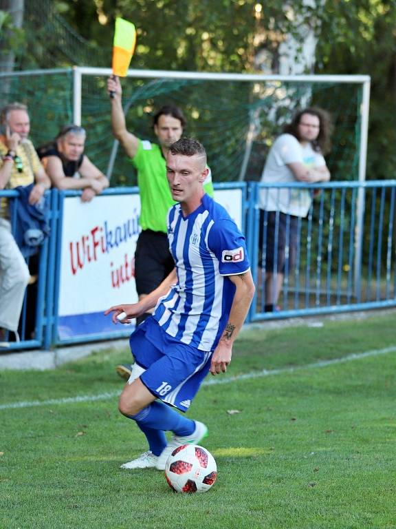 Z utkání I. A třídy Český Brod B - Sokoleč (0:1).