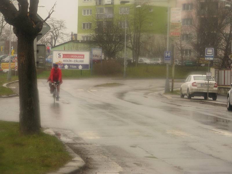 Třídvorská ulice v Kolíně v březnu roku 2021.