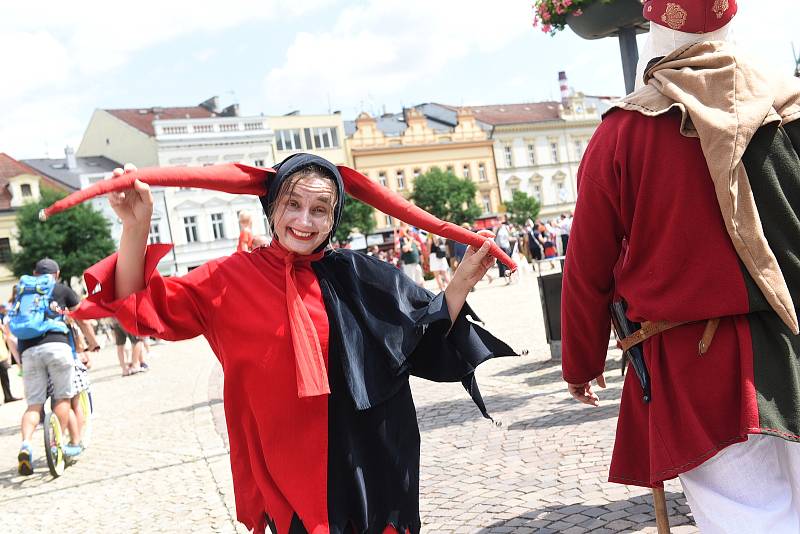 Z pozvánky na rekonstrukci historické bitvy 'Čas králů' na Karlově náměstí v Kolíně.