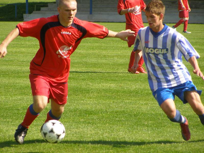 Z utkání staršího dorostu FK Kolín - Pardubice B (3:1).