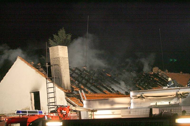 Požár  hospodářského stavení v Bohouňovicích I. 16. září