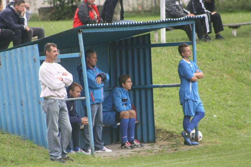 Z utkání Bečváry - Tuchoraz (2:3).