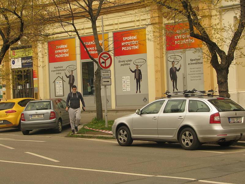 Všední den v ulicích Kolína.