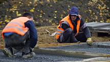 Práce na odpočívce Studený u dálnice D1 mají být hotové do konce příštího týdne.