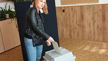 První den komunálních voleb v Kolíně v roce 2018.