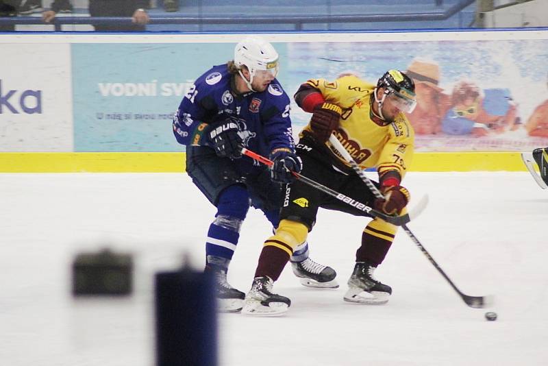 Z hokejového utkání Chance ligy Kolín - Jihlava (3:7)