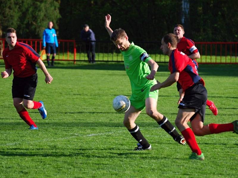 Z utkání Radim - Lysá nad Labem (1:5).