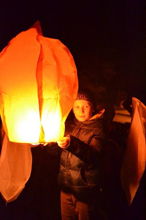 Lampionový průvod v Radimi