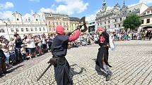 Z pozvánky na rekonstrukci historické bitvy 'Čas králů' na Karlově náměstí v Kolíně.