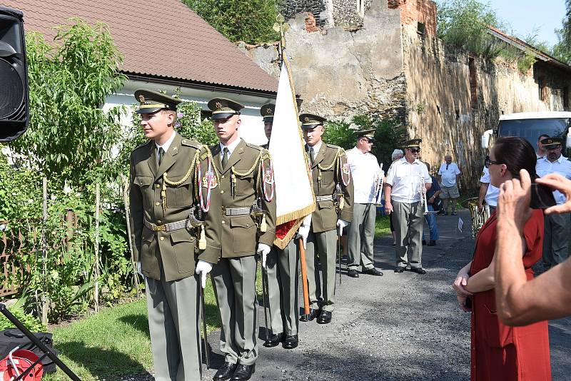 Z otevření památníku 3. odboje v Lošanech u Kolína v pátek 26. srpna 2022.