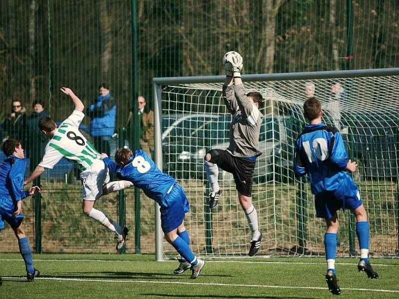 Z utkání staršího dorostu FK Kolín - Bohemians 1905 B (0:2).