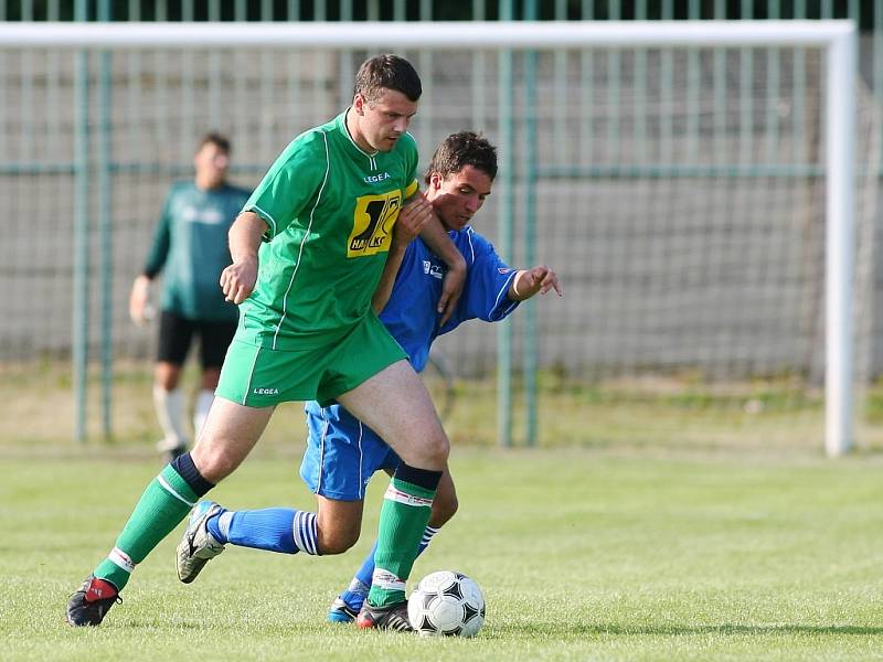 Z utkání Tři Dvory - Velký Osek (6:0).