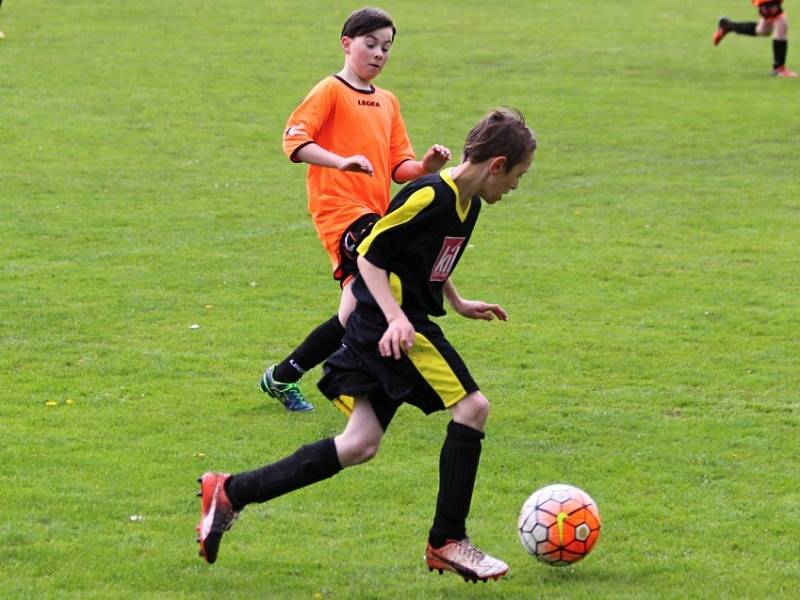 Z utkání okresního přeboru žáků, skupina A Dolní Chvátliny - Liblice (1:7).