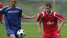 Z utkání FK Kolín - Tesla Pardubice (4:1).