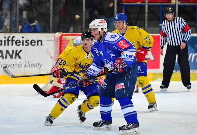 Z utkání play off II. ligy. Kolín - Jindřichův Hradec 4:1