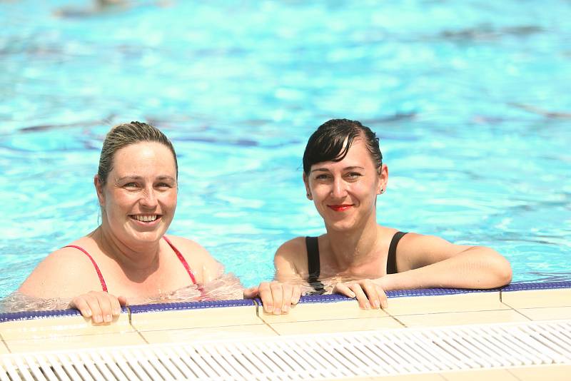 Venkovní bazén Vodního světa Kolín v neděli 20. června 2021.