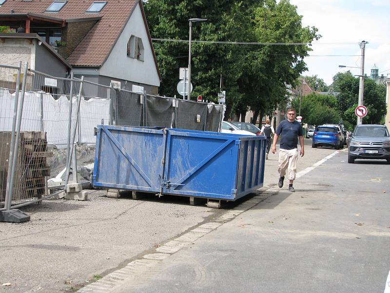 Rekonstrukce podchodu pod Jaselskou ulicí, červenec 2021