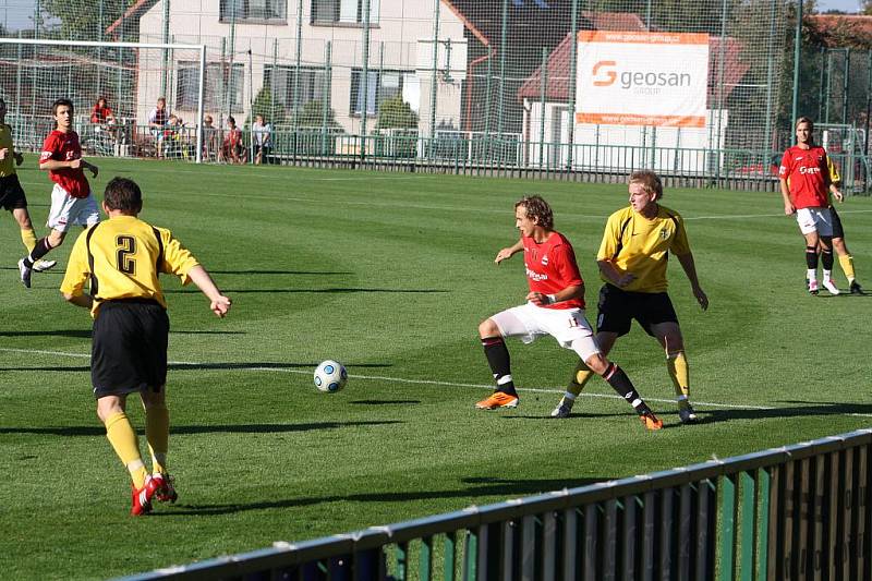 Z utkání Velim - Trutnov (2:0).